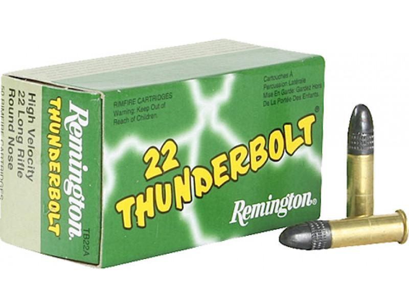 Remington Ammunition TB22A Thunderbolt 22 Long Rifle (LR) Round Nose 40 ...