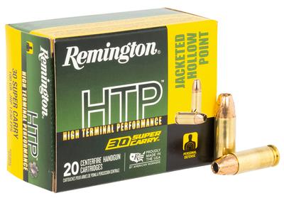 HTP 30 Super Carry 100 gr Jacket Hollow Point 20 Per Box