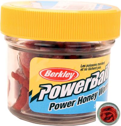 PowerBait 1 inch Honey Worm (55 per Jar)