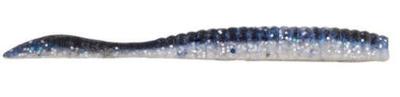  Power Bait Flat Worm 3.6in Black Shiner 10ct